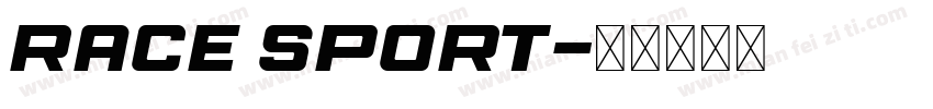 race sport字体转换